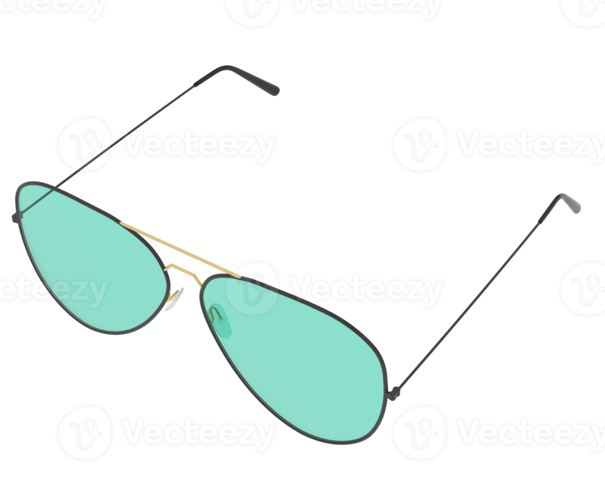 Sun glasses isolated on background. 3d rendering - illustration png
