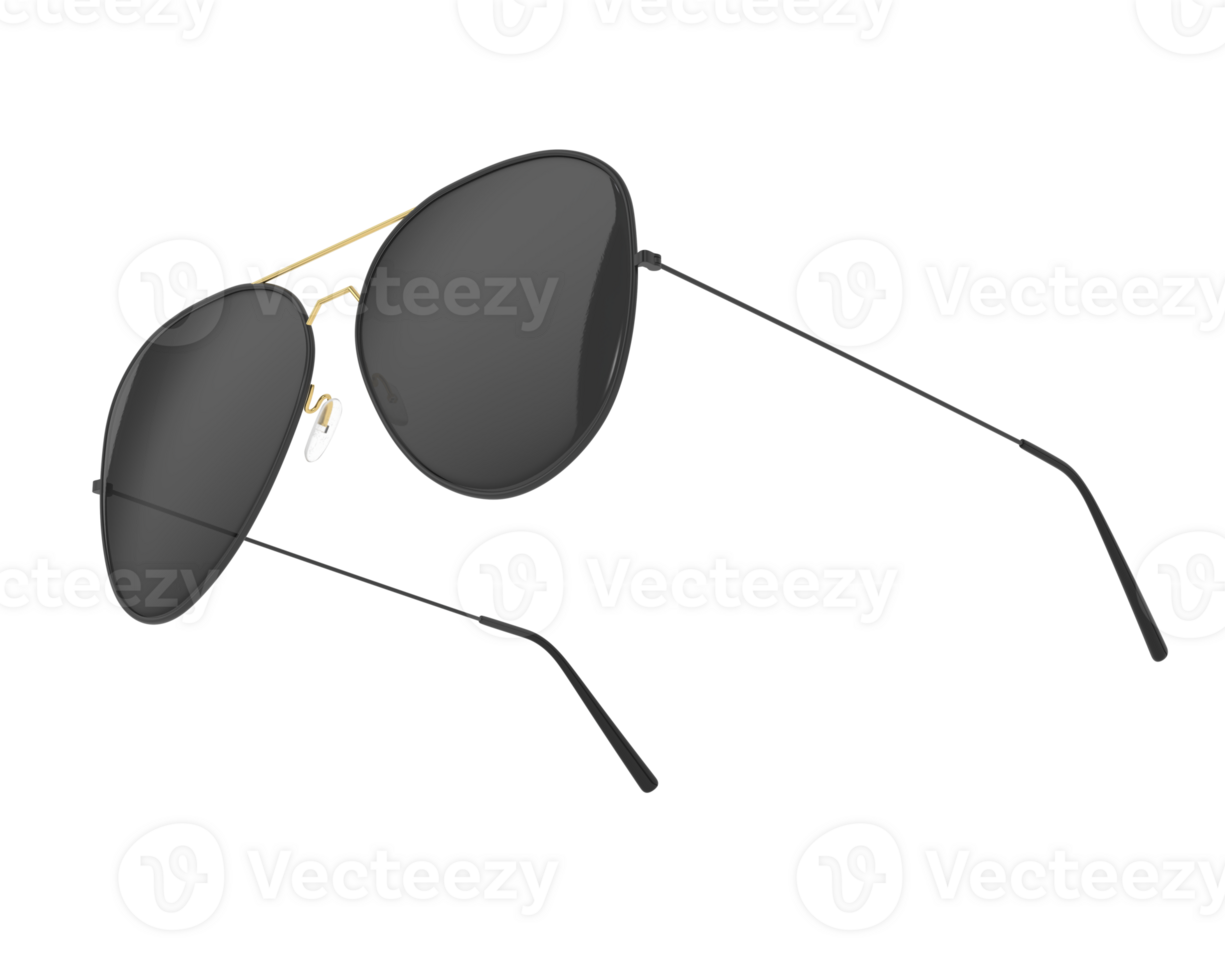 Sun glasses isolated on background. 3d rendering - illustration png
