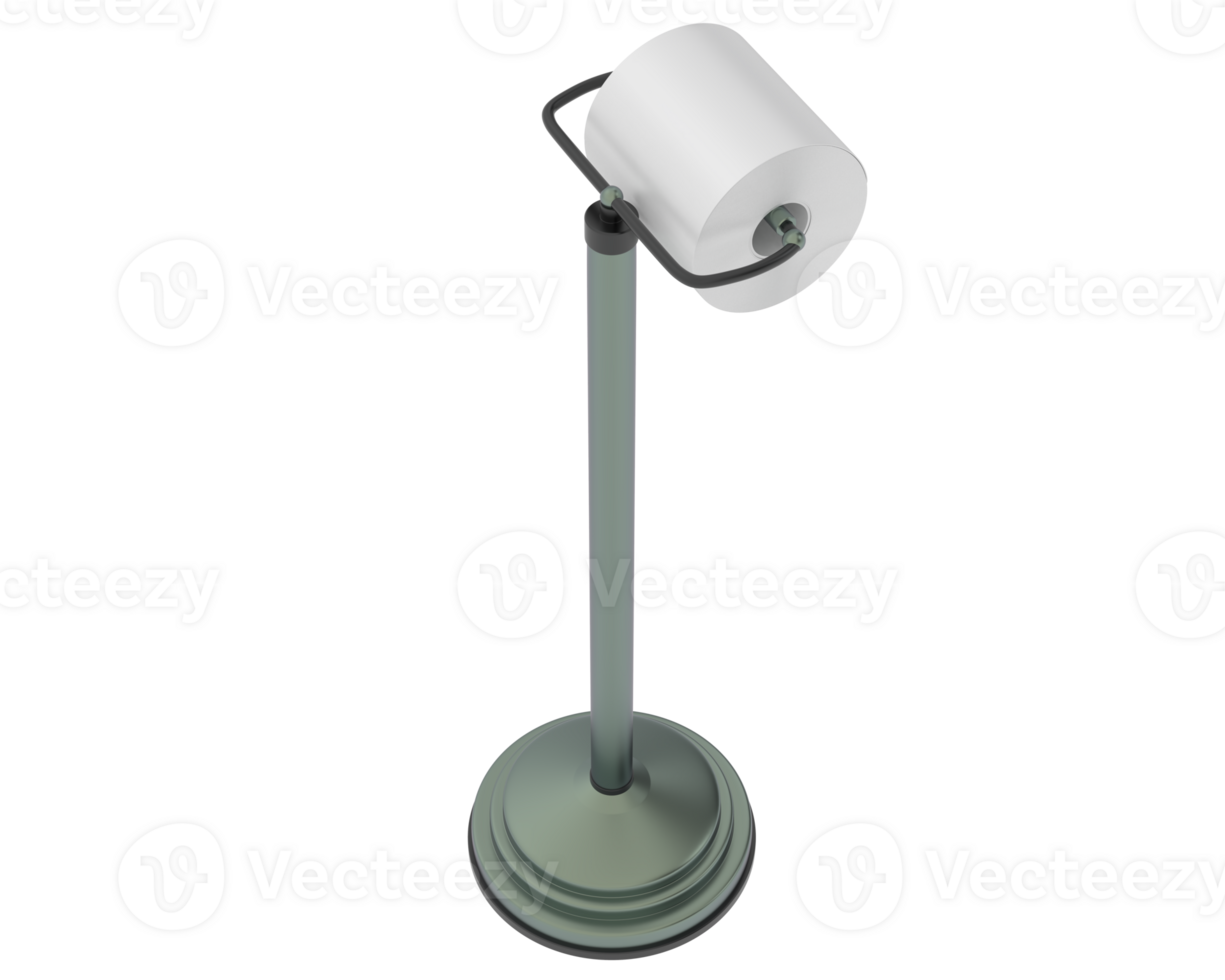 Toilet paper rack isolated on background. 3d rendering - illustration png