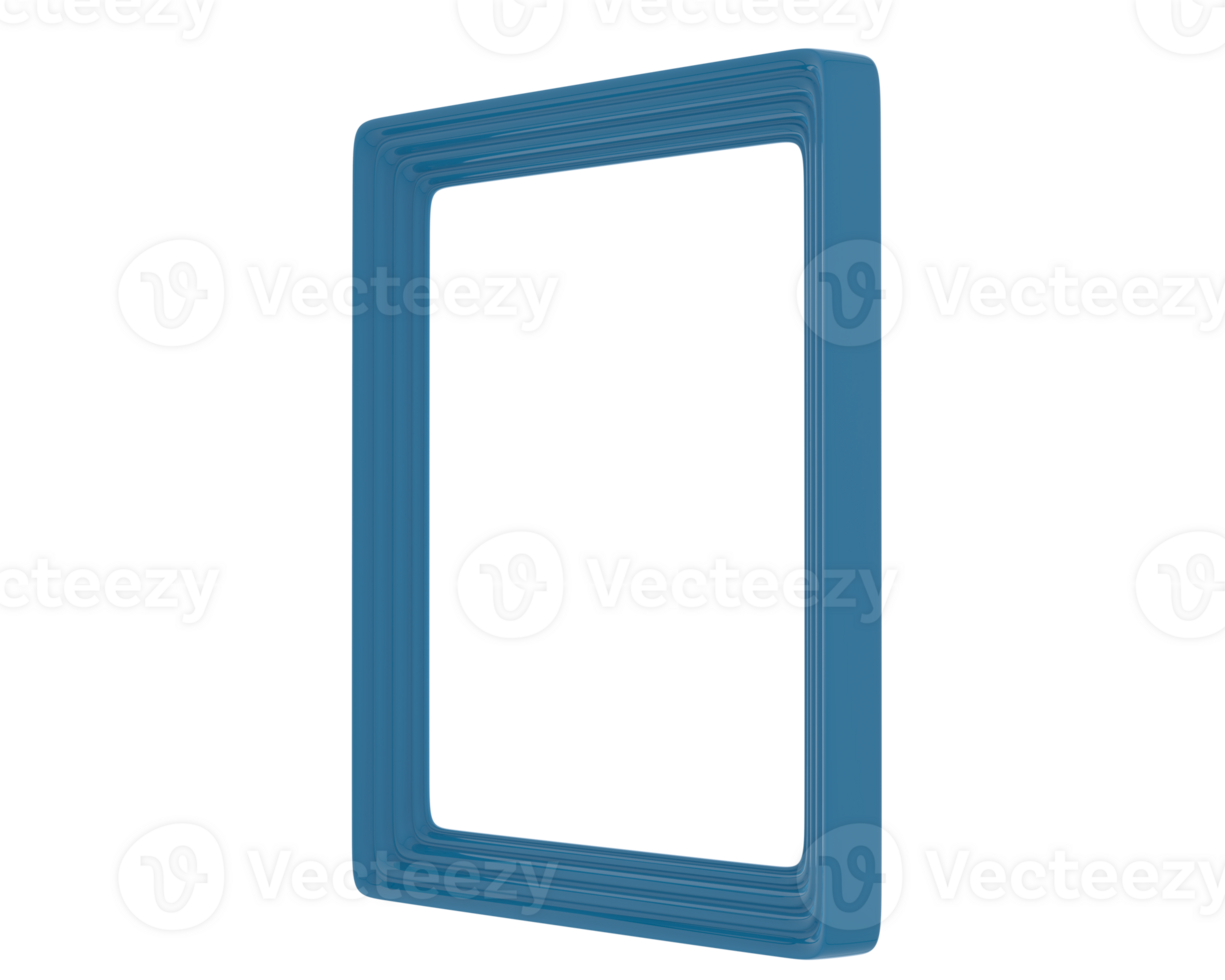 Frame isolated on background. 3d rendering - illustration png
