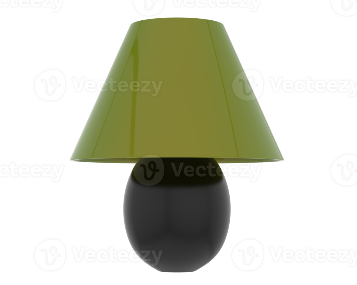 Bedside lamp isolated on background. 3d rendering - illustration png