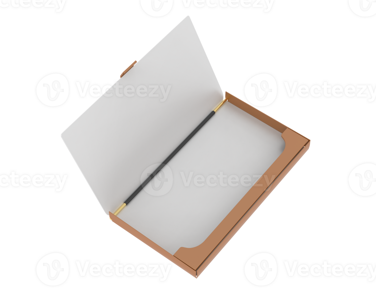 Business card holder isolated on background. 3d rendering - illustration png