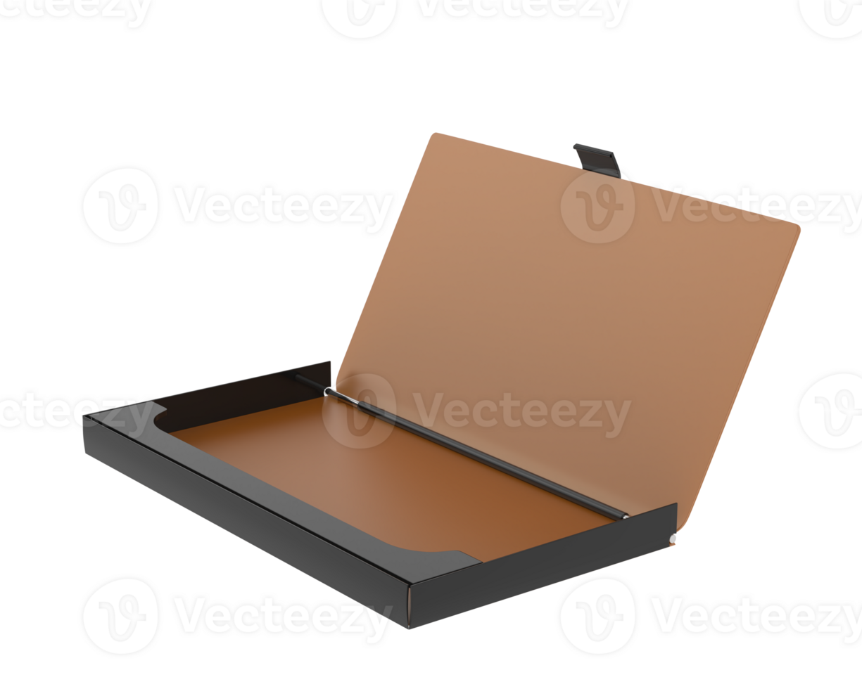 Business card holder isolated on background. 3d rendering - illustration png
