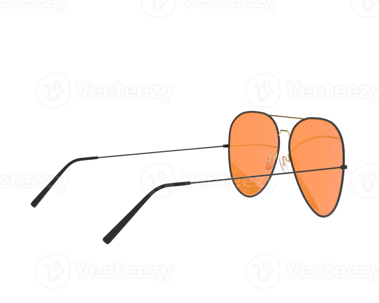 Sun glasses isolated on background. 3d rendering - illustration png