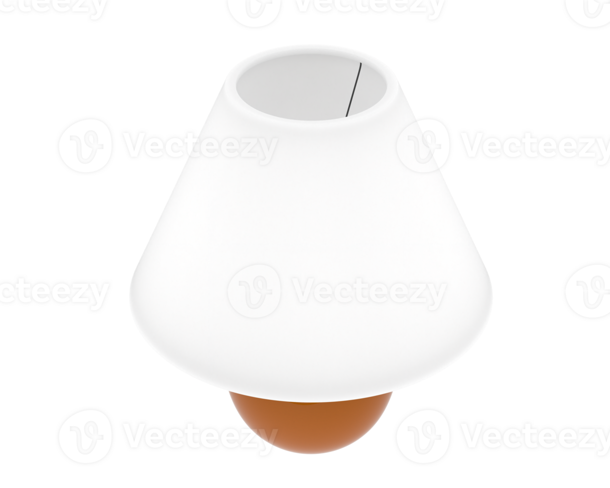Bedside lamp isolated on background. 3d rendering - illustration png