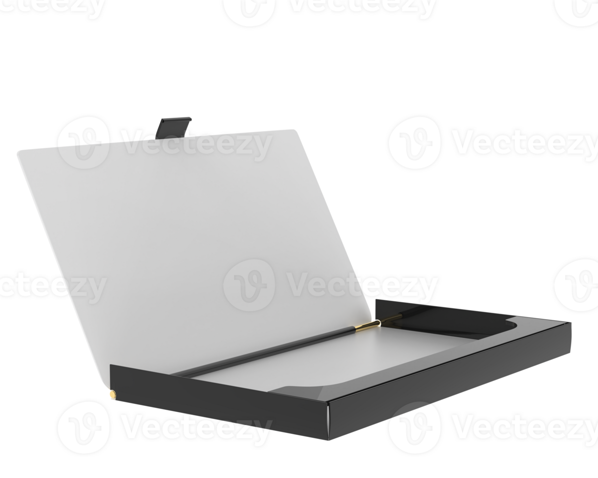 Business card holder isolated on background. 3d rendering - illustration png