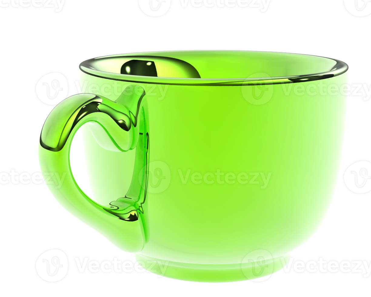 Cup isolated on background. 3d rendering - illustration png