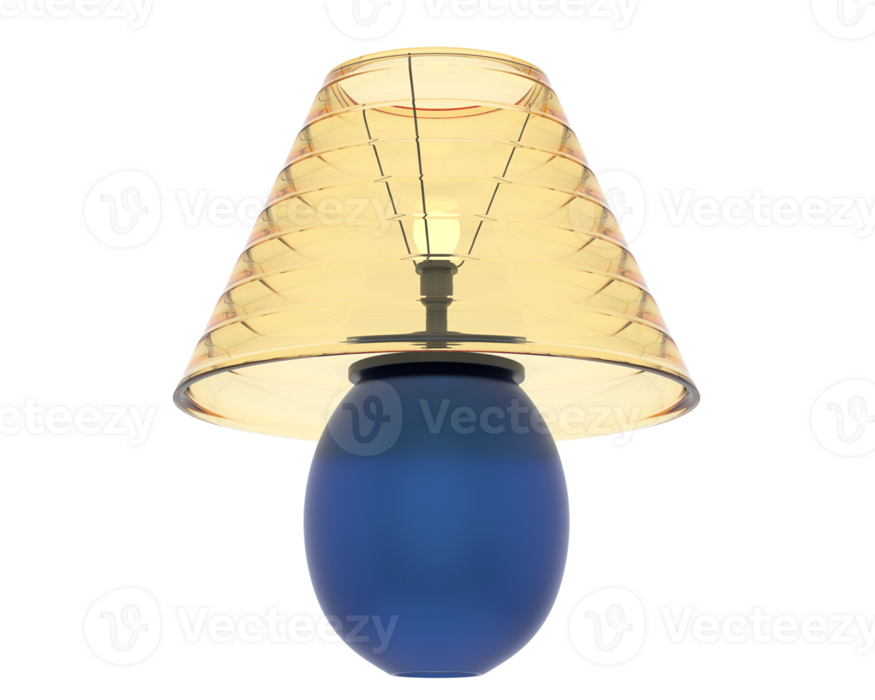 Bedside lamp isolated on background. 3d rendering - illustration png