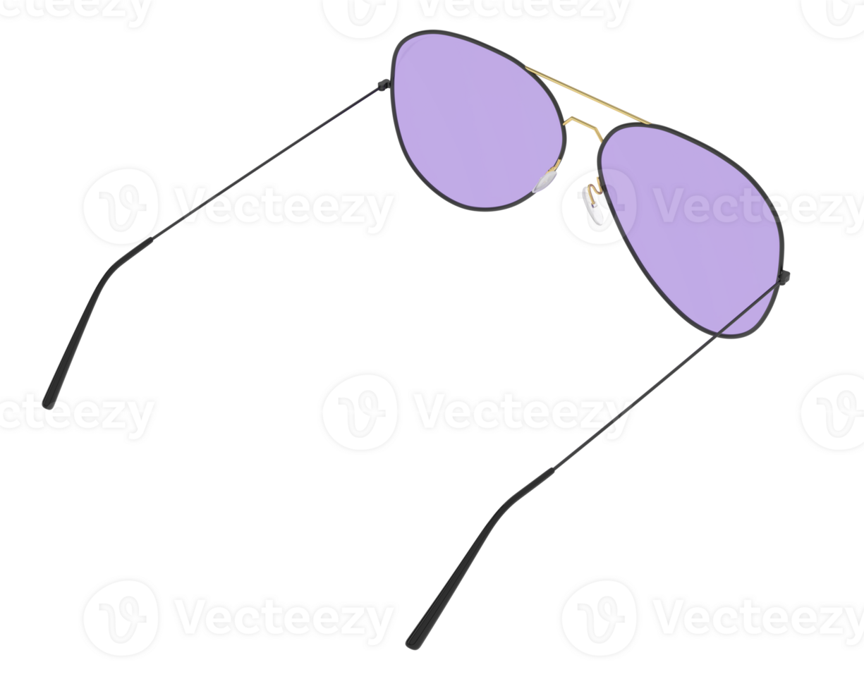 Sun glasses isolated on background. 3d rendering - illustration png