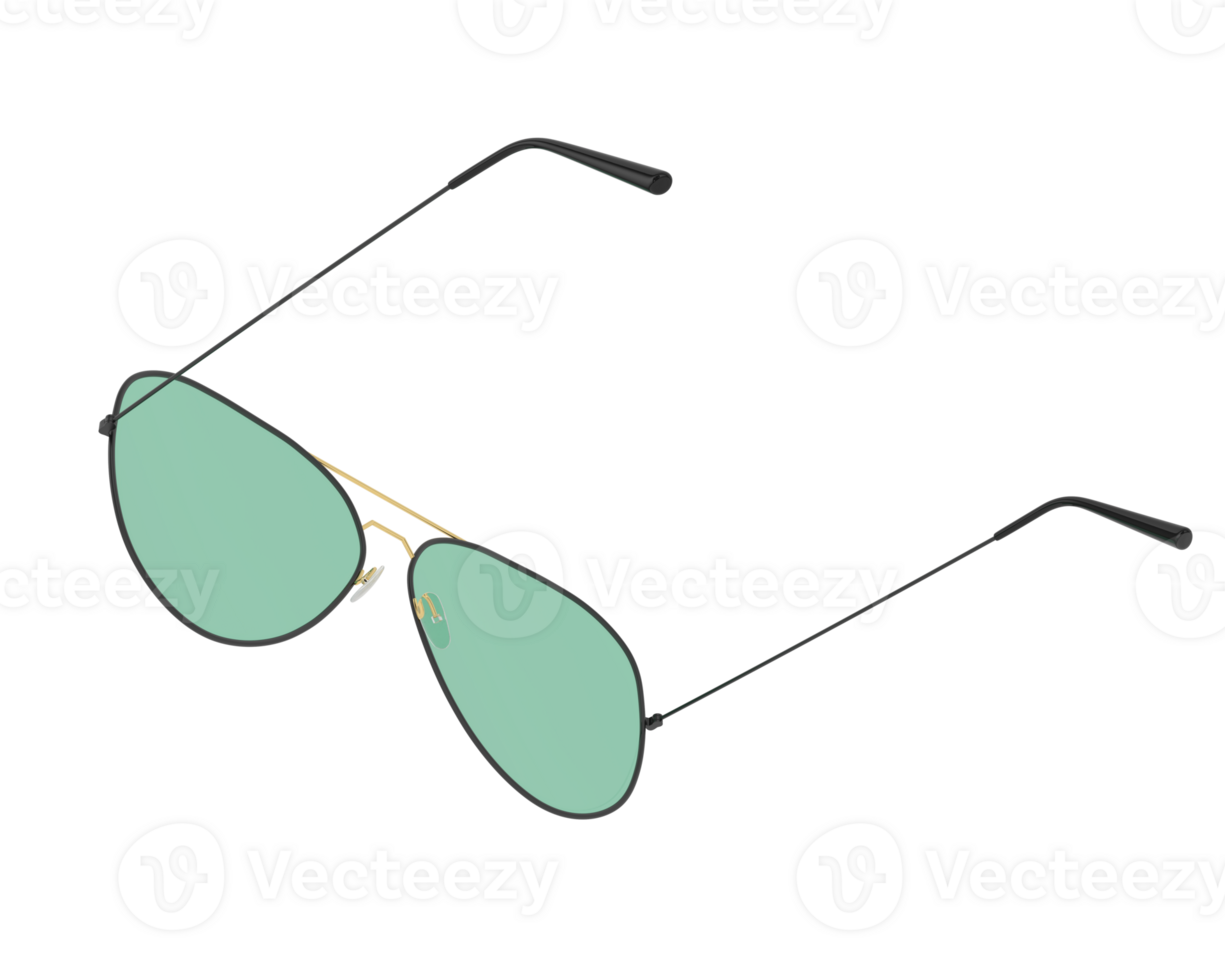 Sun glasses isolated on background. 3d rendering - illustration png