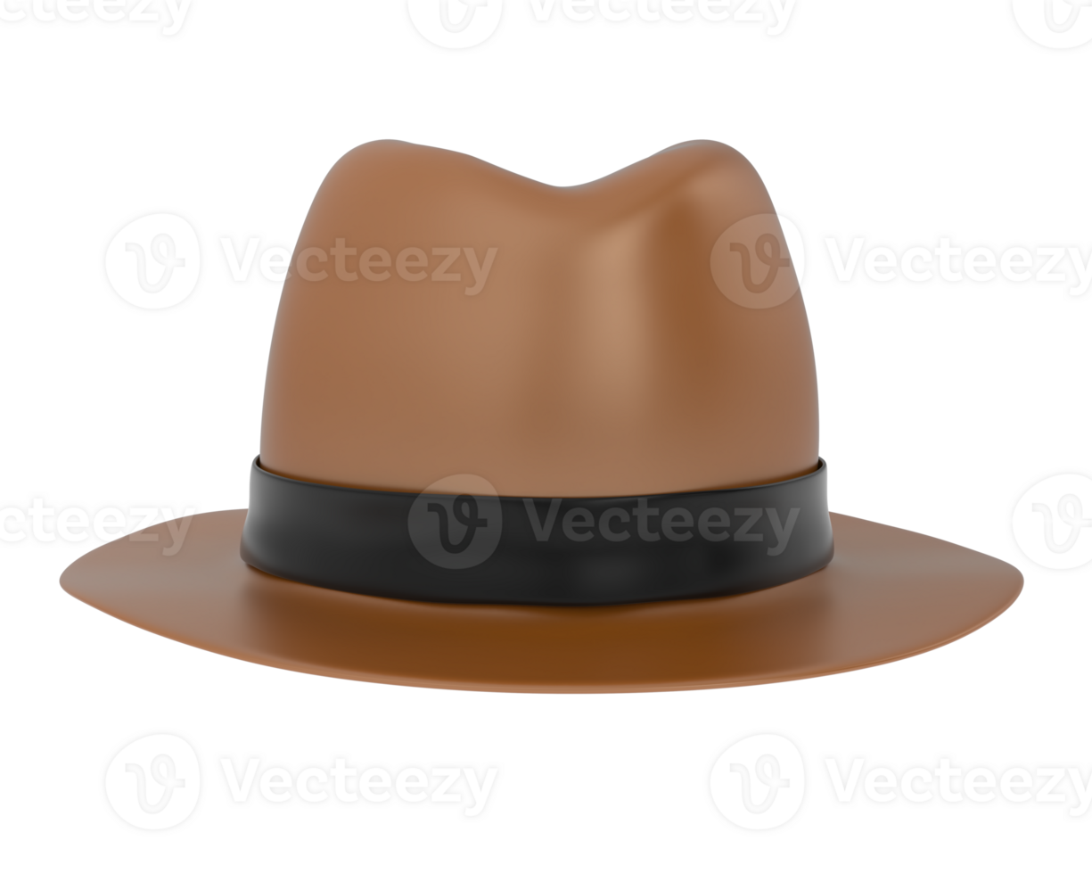Hat isolated on background. 3d rendering - illustration png