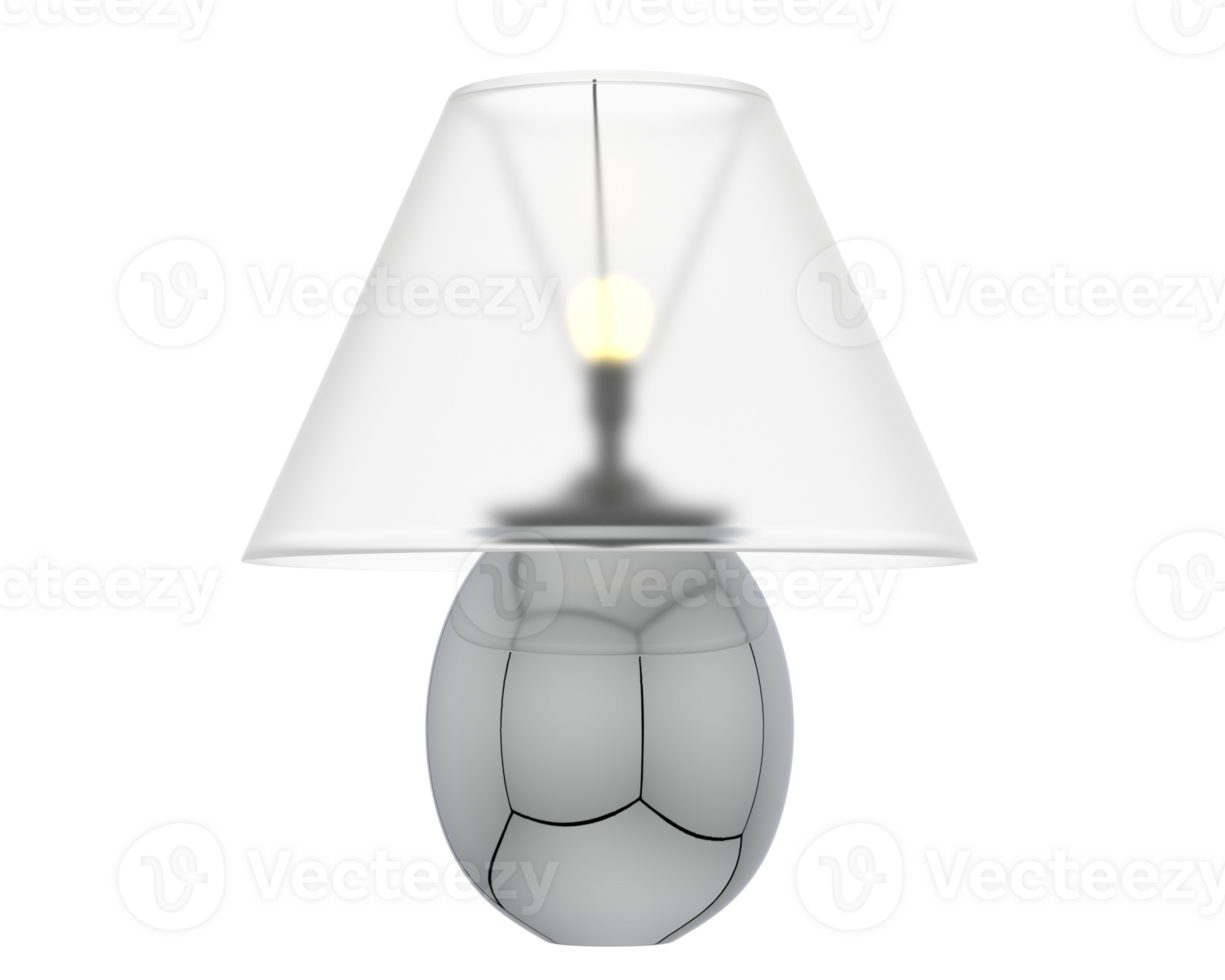 Bedside lamp isolated on background. 3d rendering - illustration png