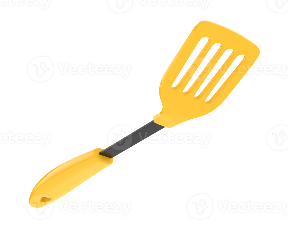 Spatula isolated on background. 3d rendering - illustration png