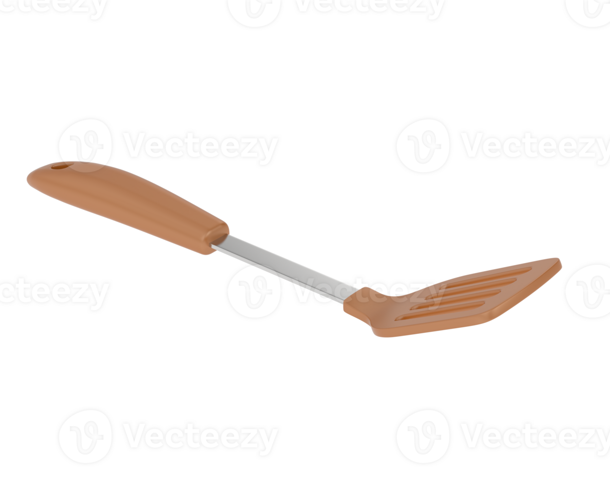 Spatula isolated on background. 3d rendering - illustration png