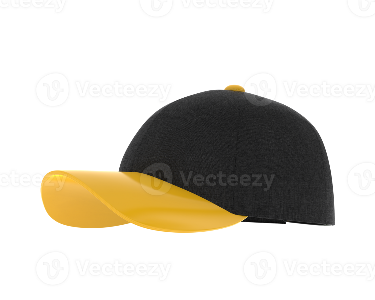 Baseball hat isolated on background. 3d rendering - illustration png