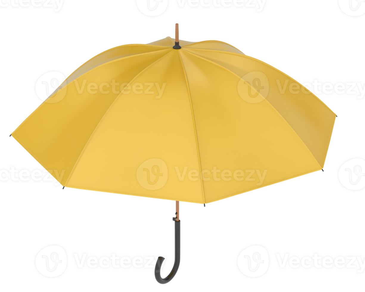 Umbrella isolated on background. 3d rendering - illustration png
