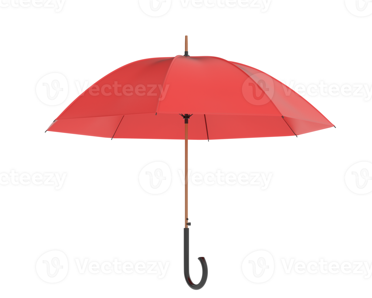 Umbrella isolated on background. 3d rendering - illustration png