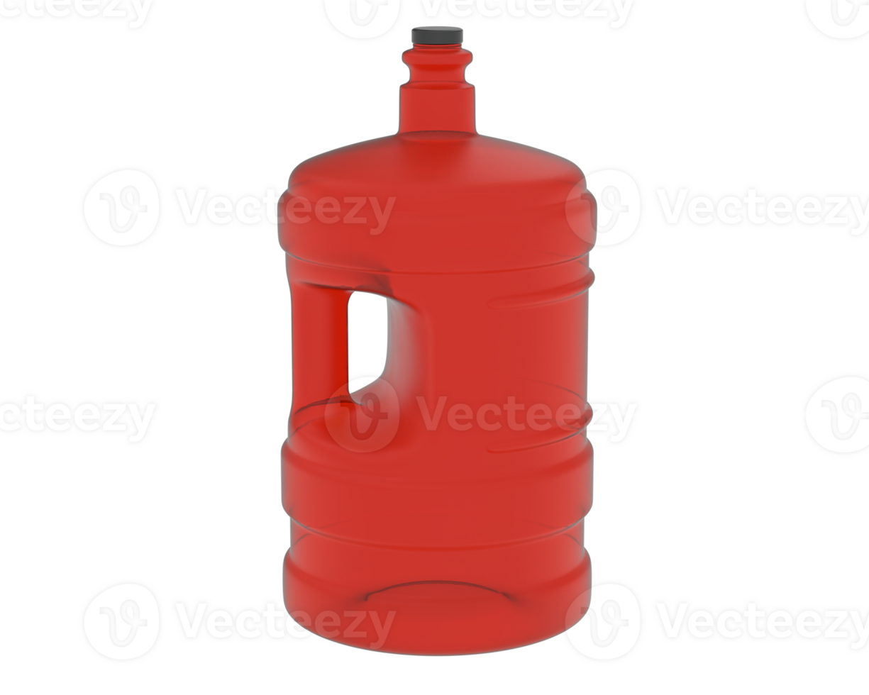 Water jug isolated on background. 3d rendering - illustration png