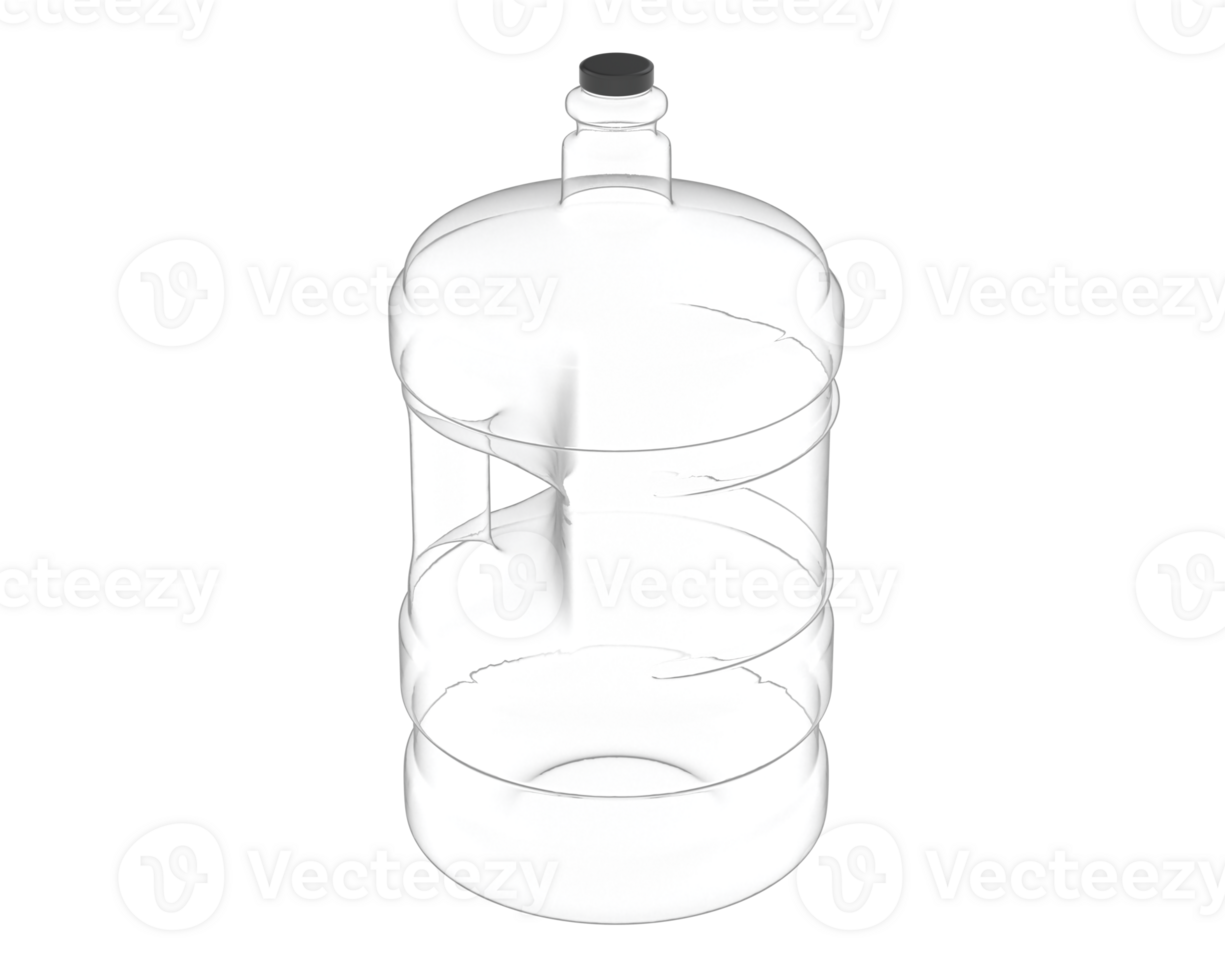 Water jug isolated on background. 3d rendering - illustration png