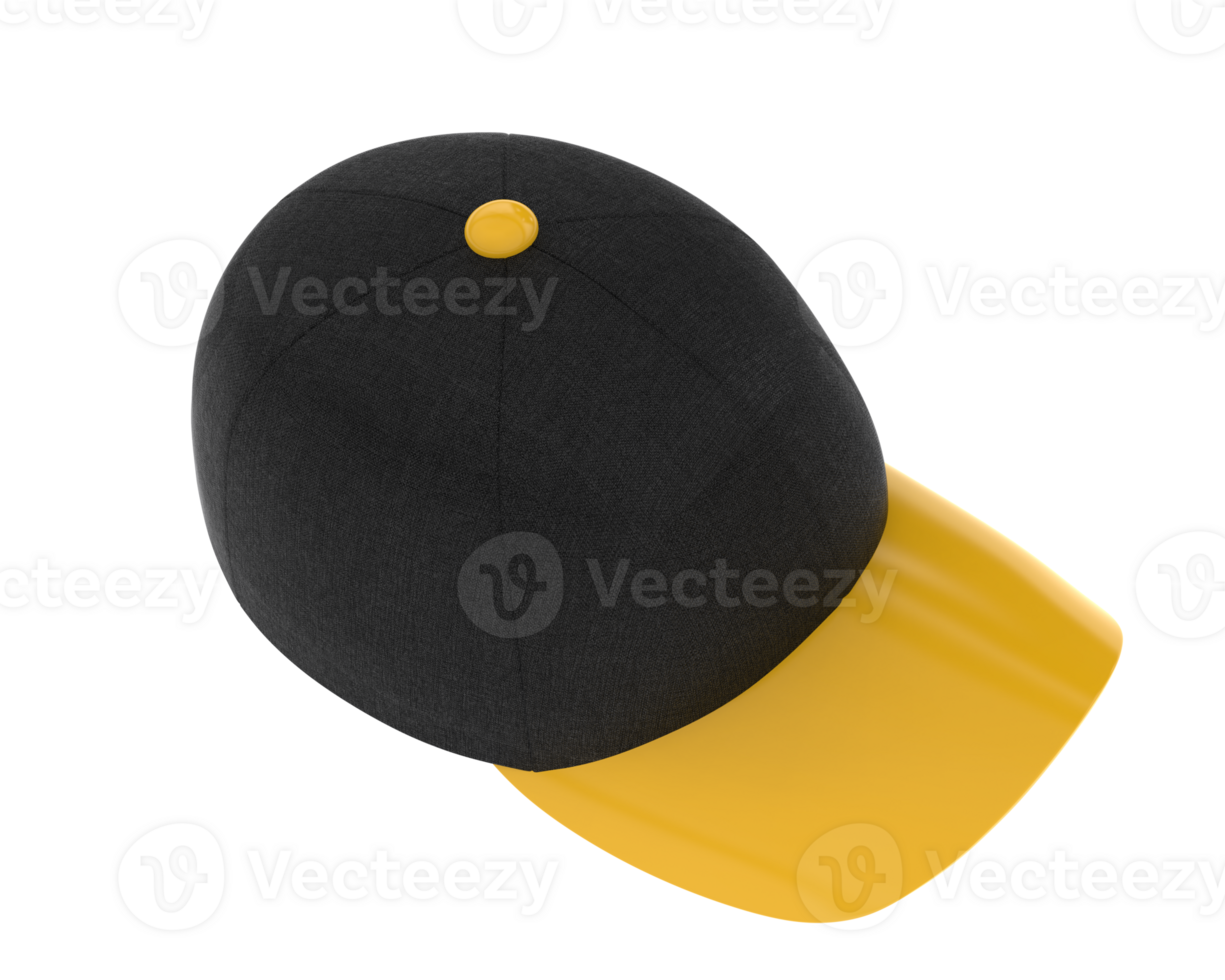 Baseball hat isolated on background. 3d rendering - illustration png