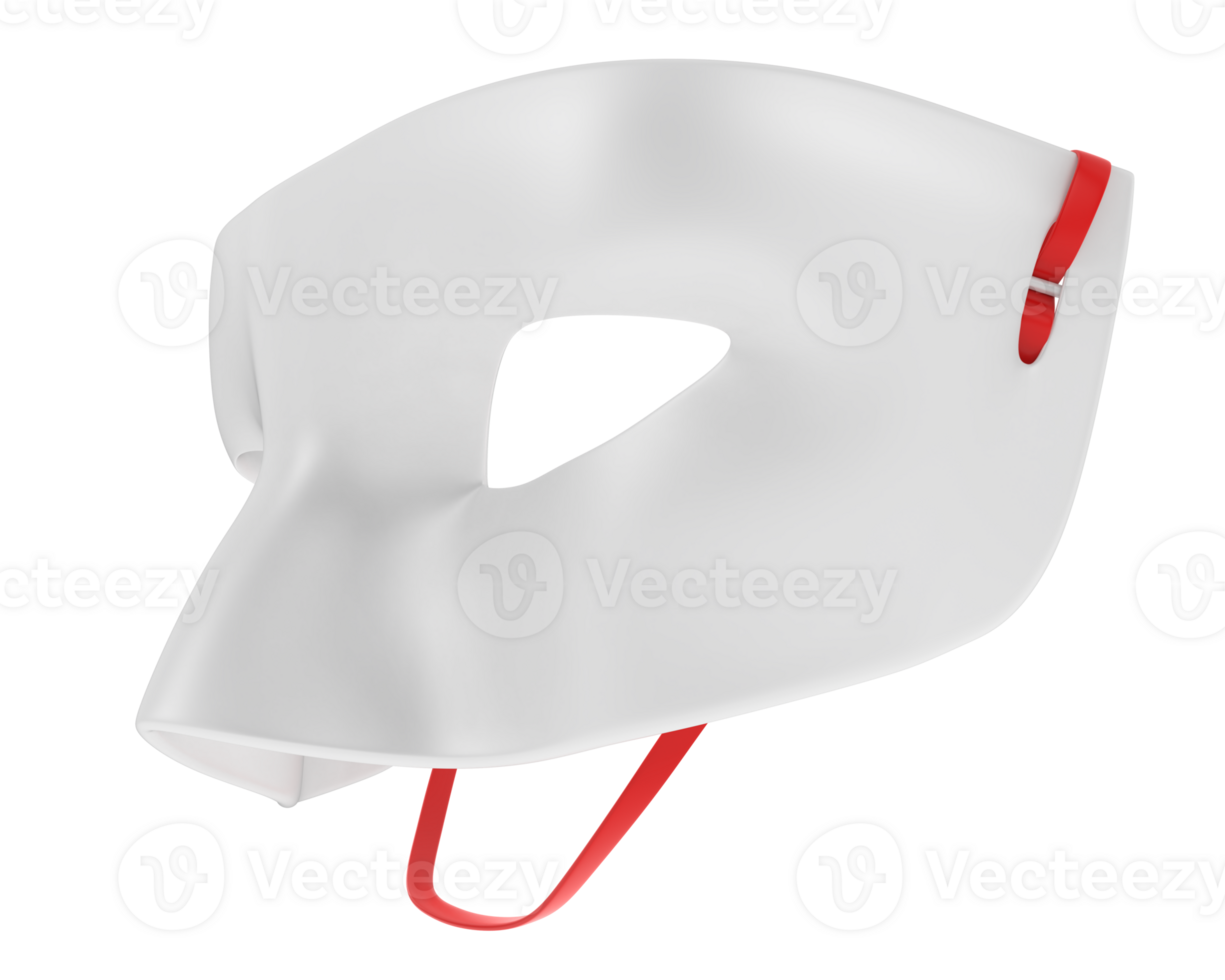 Blank party mask isolated on background. 3d rendering - illustration png