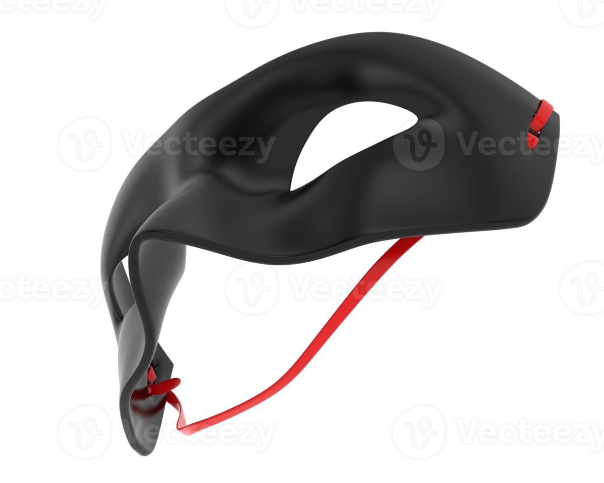 Blank party mask isolated on background. 3d rendering - illustration png