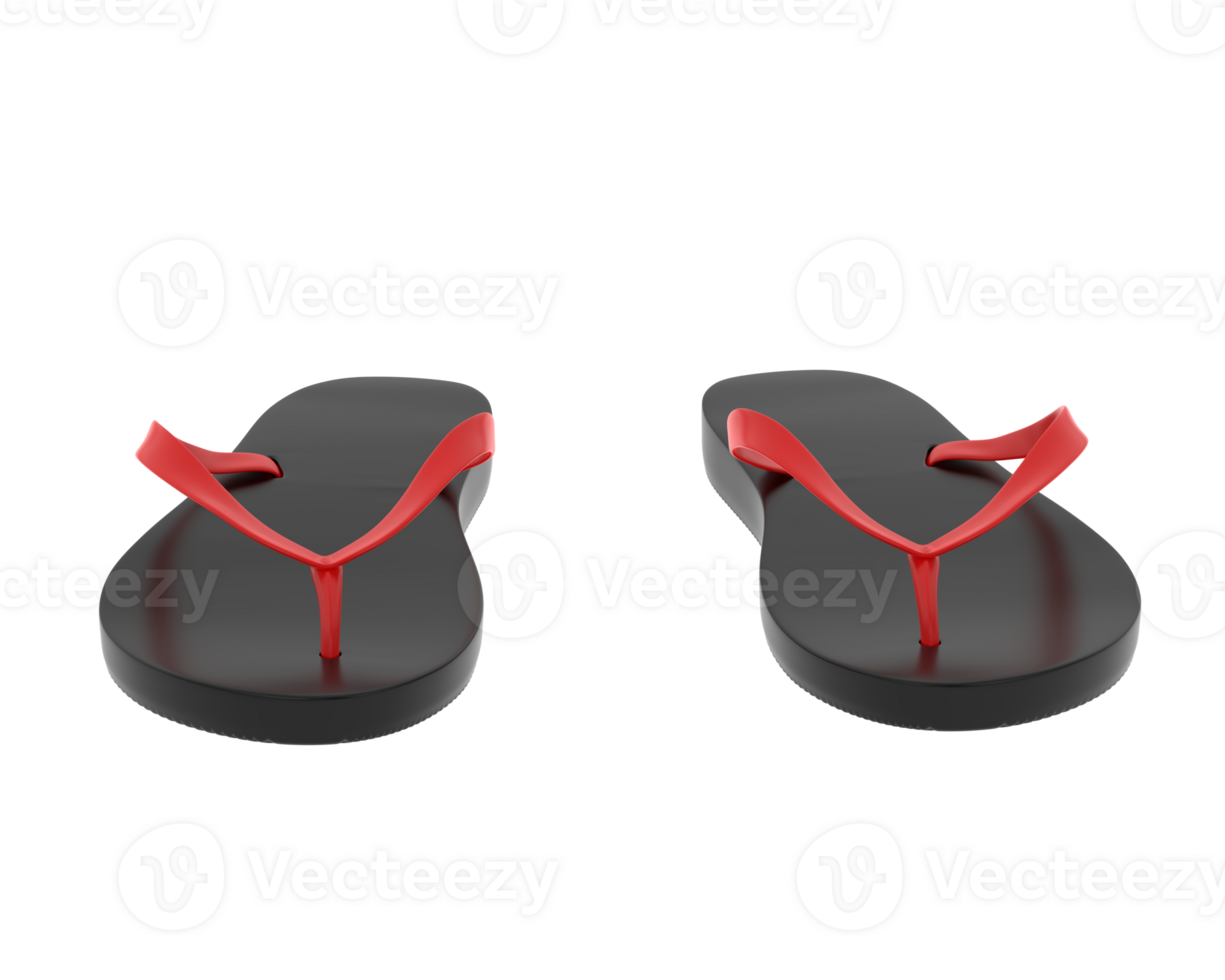 Flip flops isolated on background. 3d rendering - illustration png