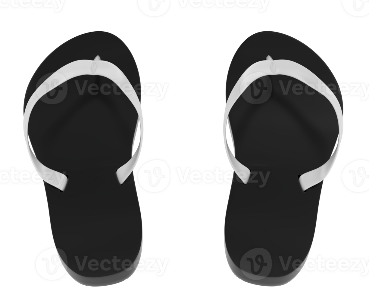 Flip flops isolated on background. 3d rendering - illustration png