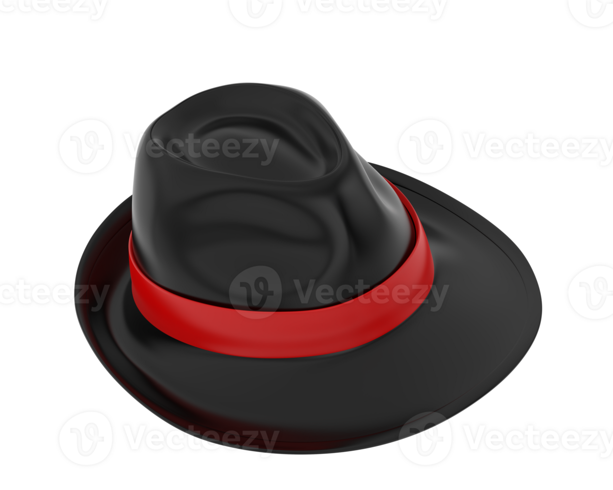 Hat isolated on background. 3d rendering - illustration png