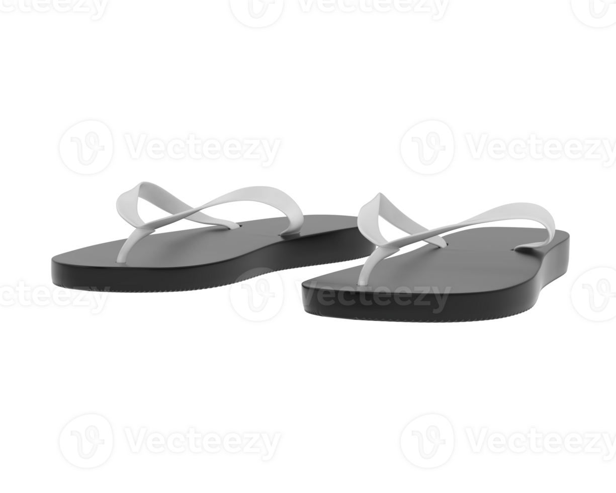 Flip flops isolated on background. 3d rendering - illustration png