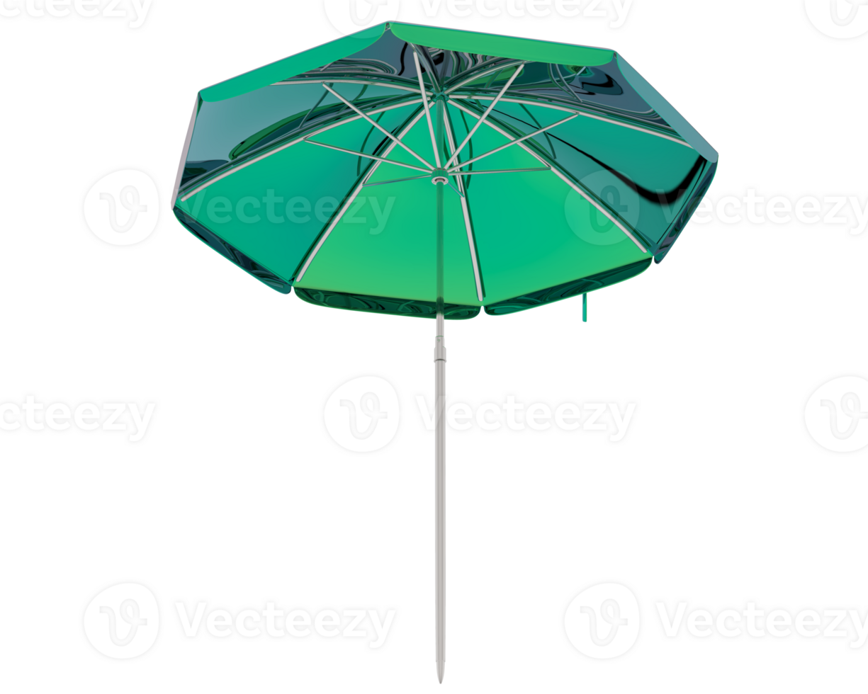 Beach umbrella isolated on background. 3d rendering - illustration png