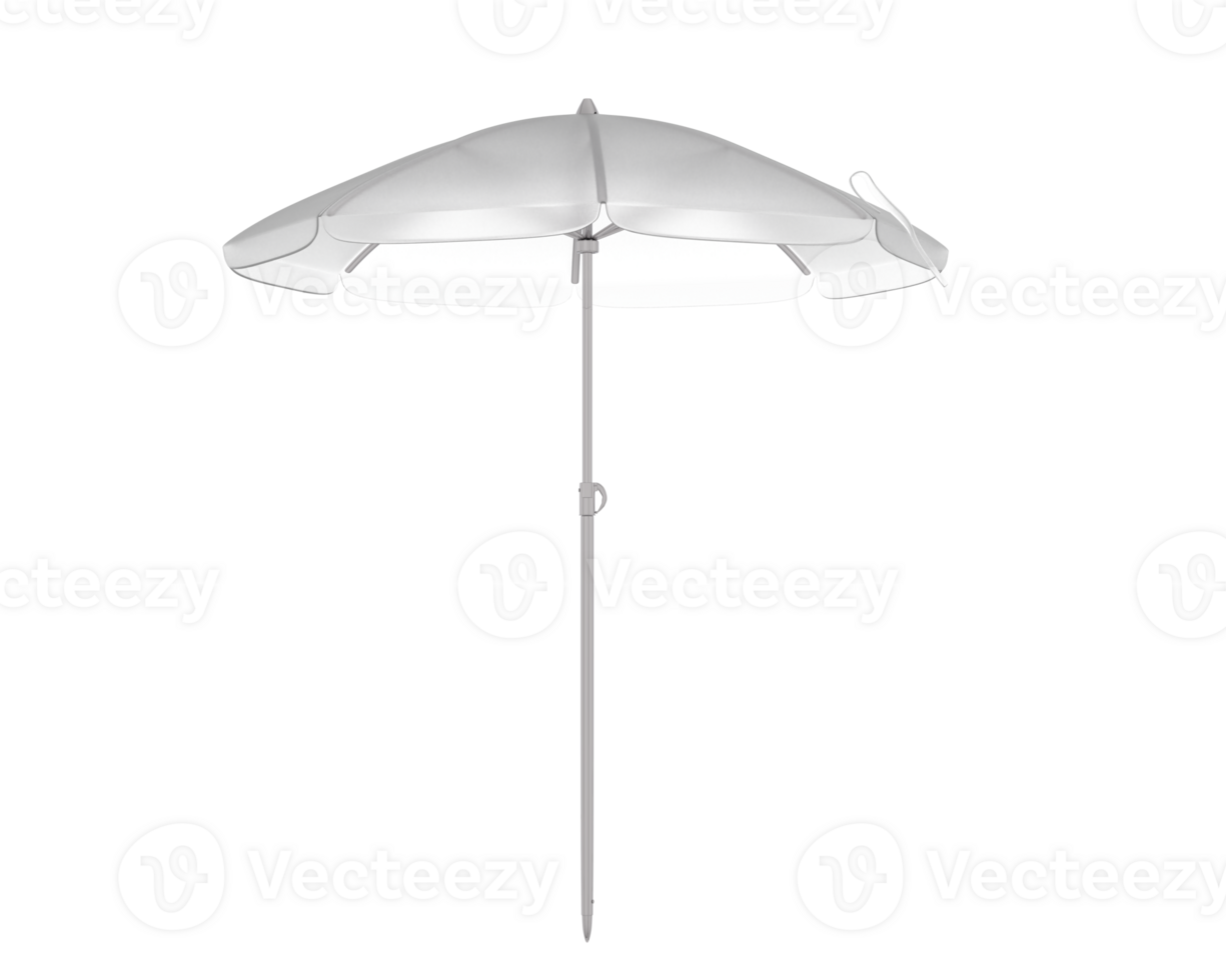 Beach umbrella isolated on background. 3d rendering - illustration png