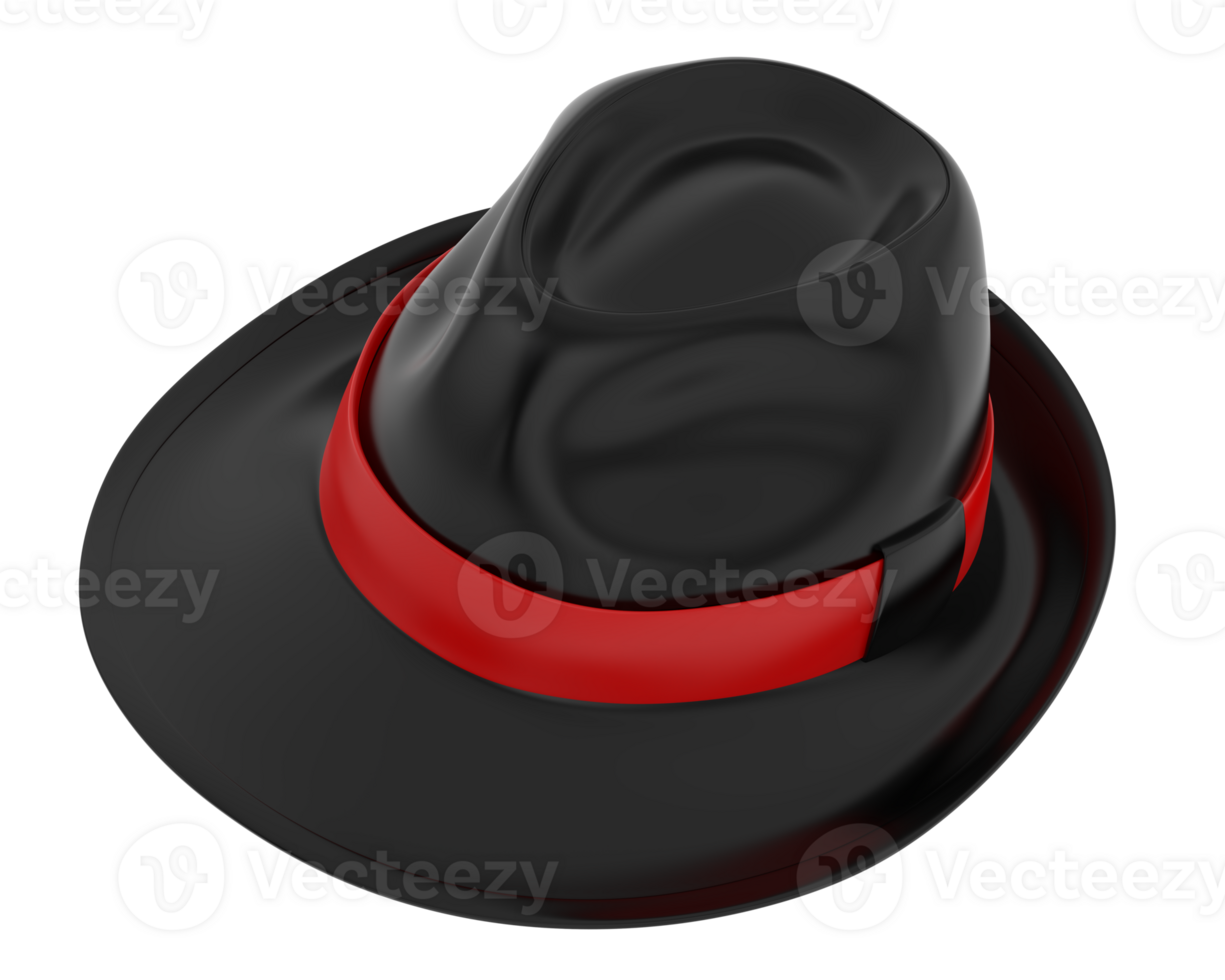 Hat isolated on background. 3d rendering - illustration png