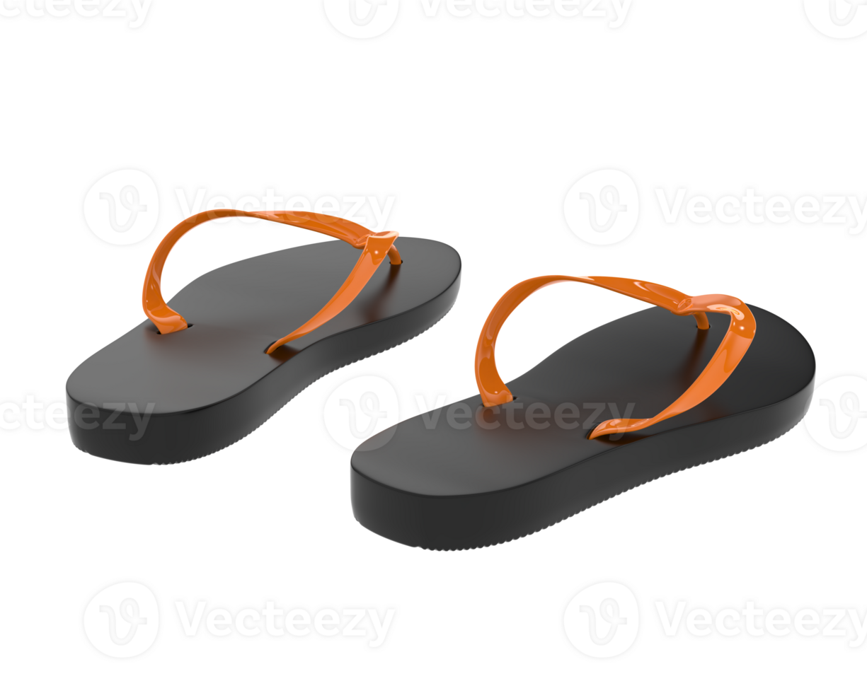 Flip flops isolated on background. 3d rendering - illustration png