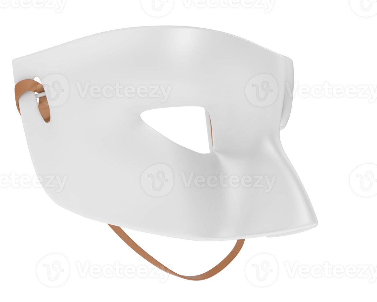 Blank party mask isolated on background. 3d rendering - illustration png