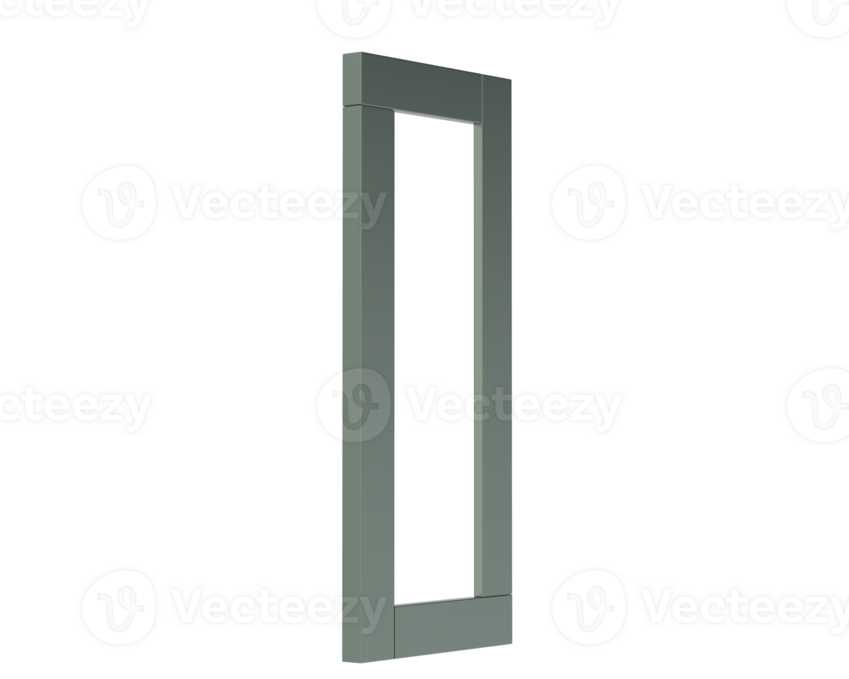 Frame isolated on background. 3d rendering - illustration png