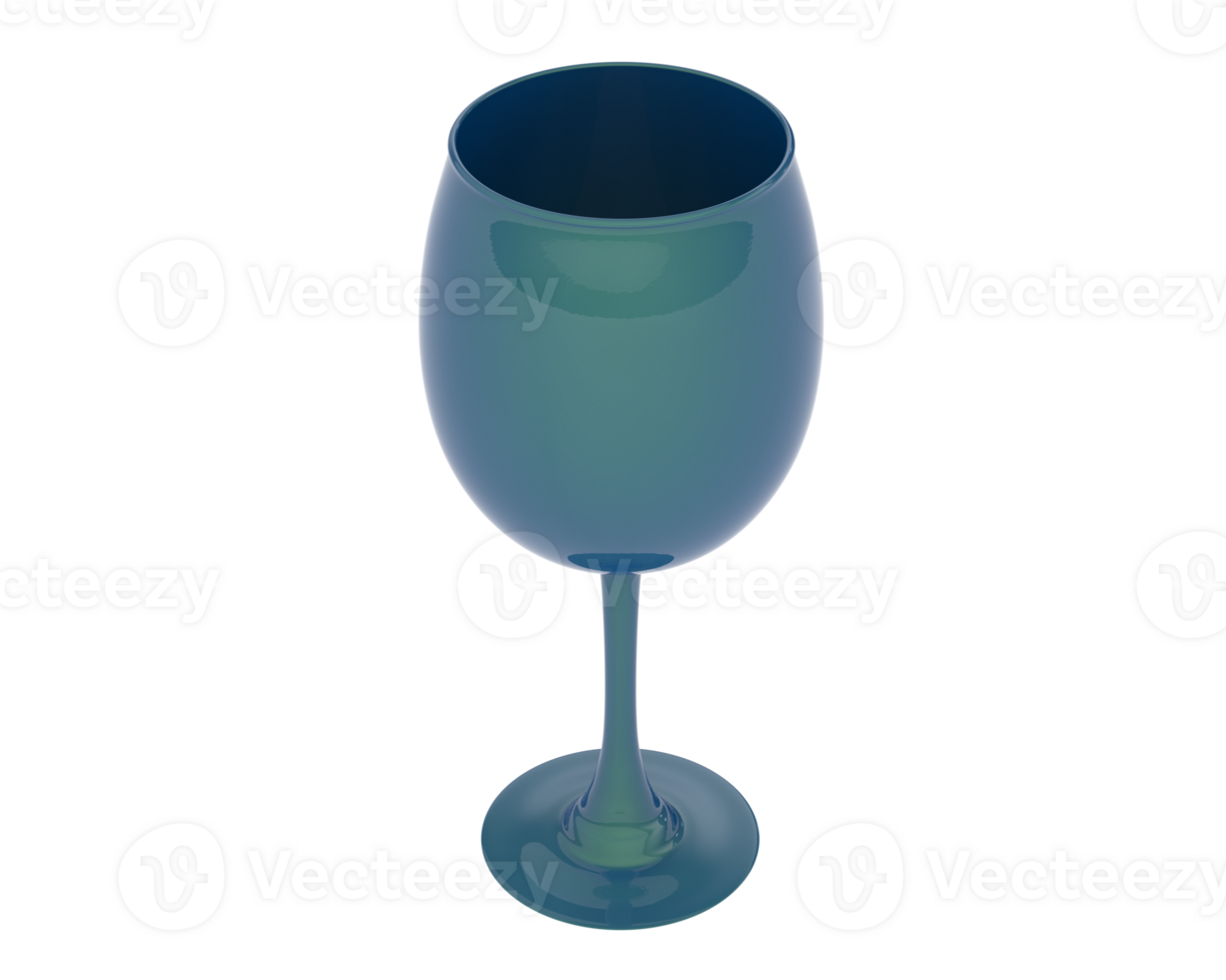 Glass isolated on background. 3d rendering - illustration png