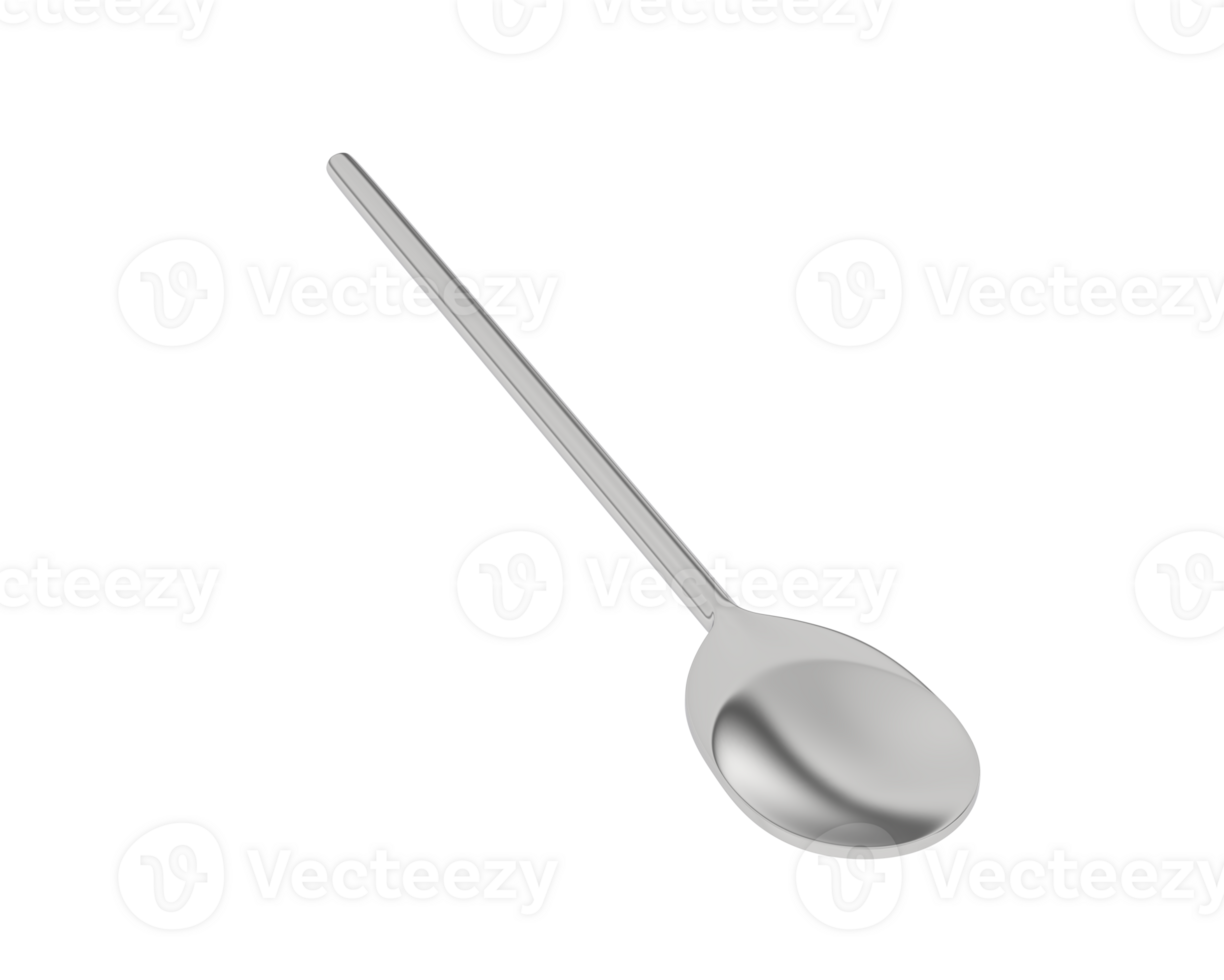 Spoon isolated on background. 3d rendering - illustration png