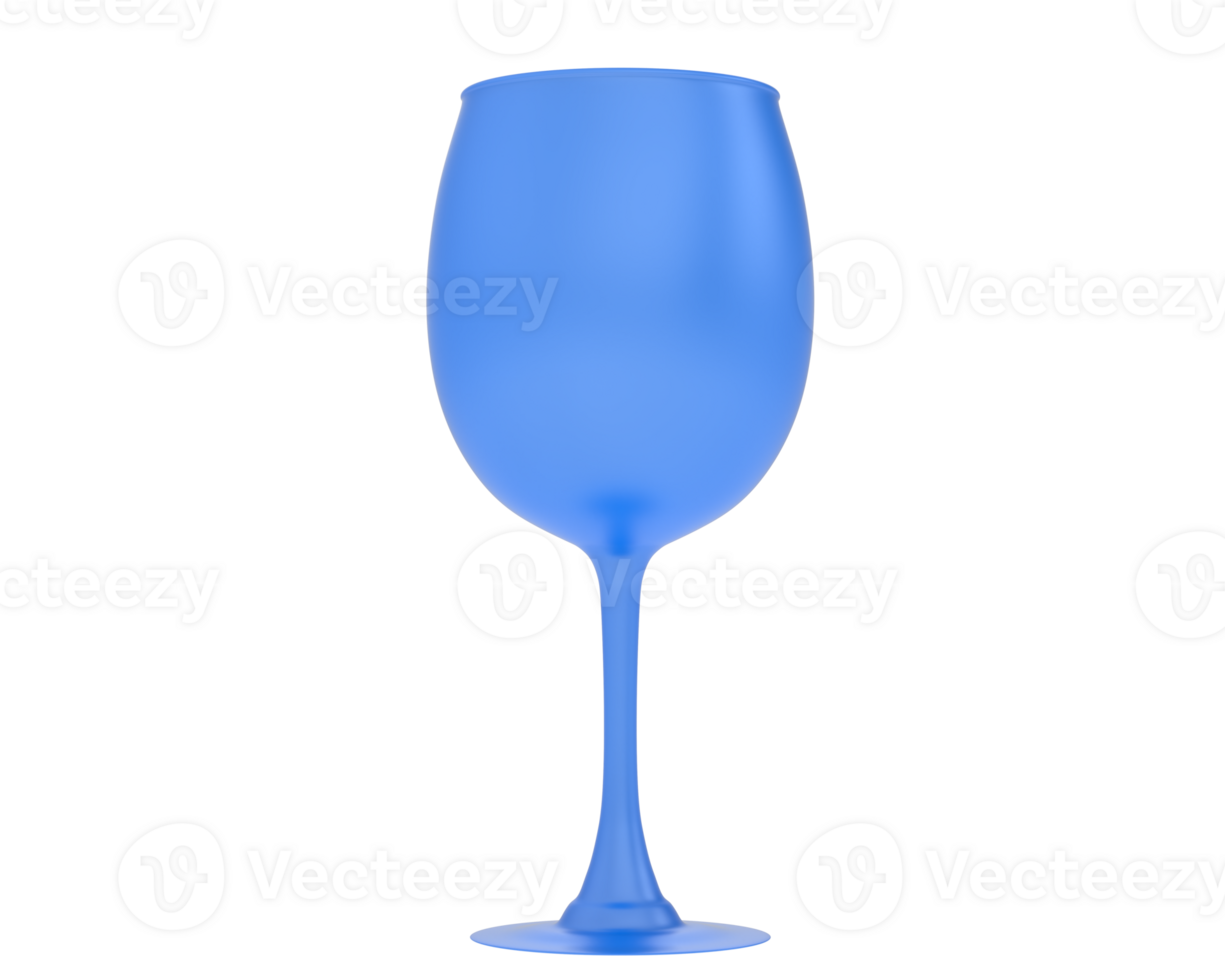 Glass isolated on background. 3d rendering - illustration png