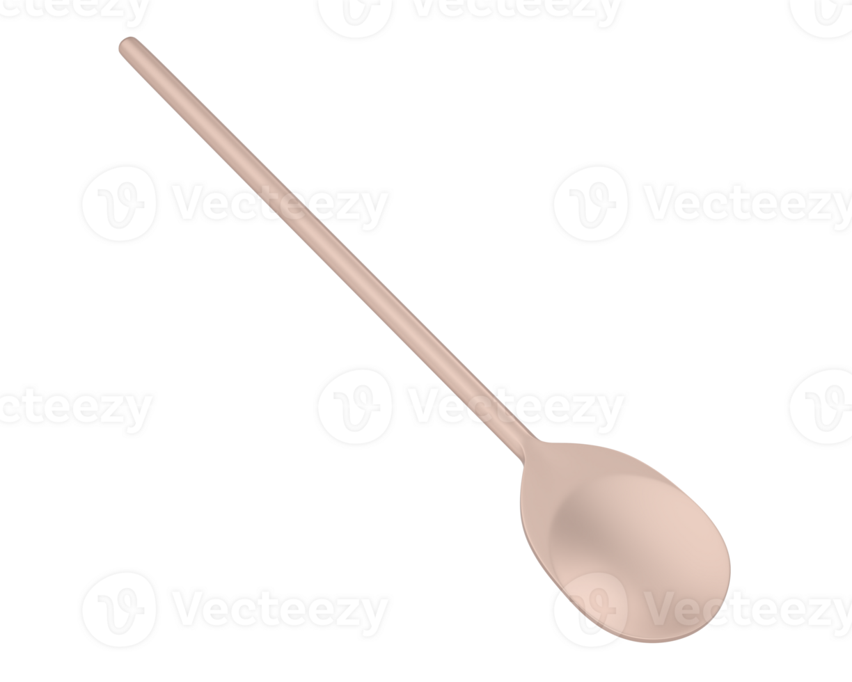Spoon isolated on background. 3d rendering - illustration png