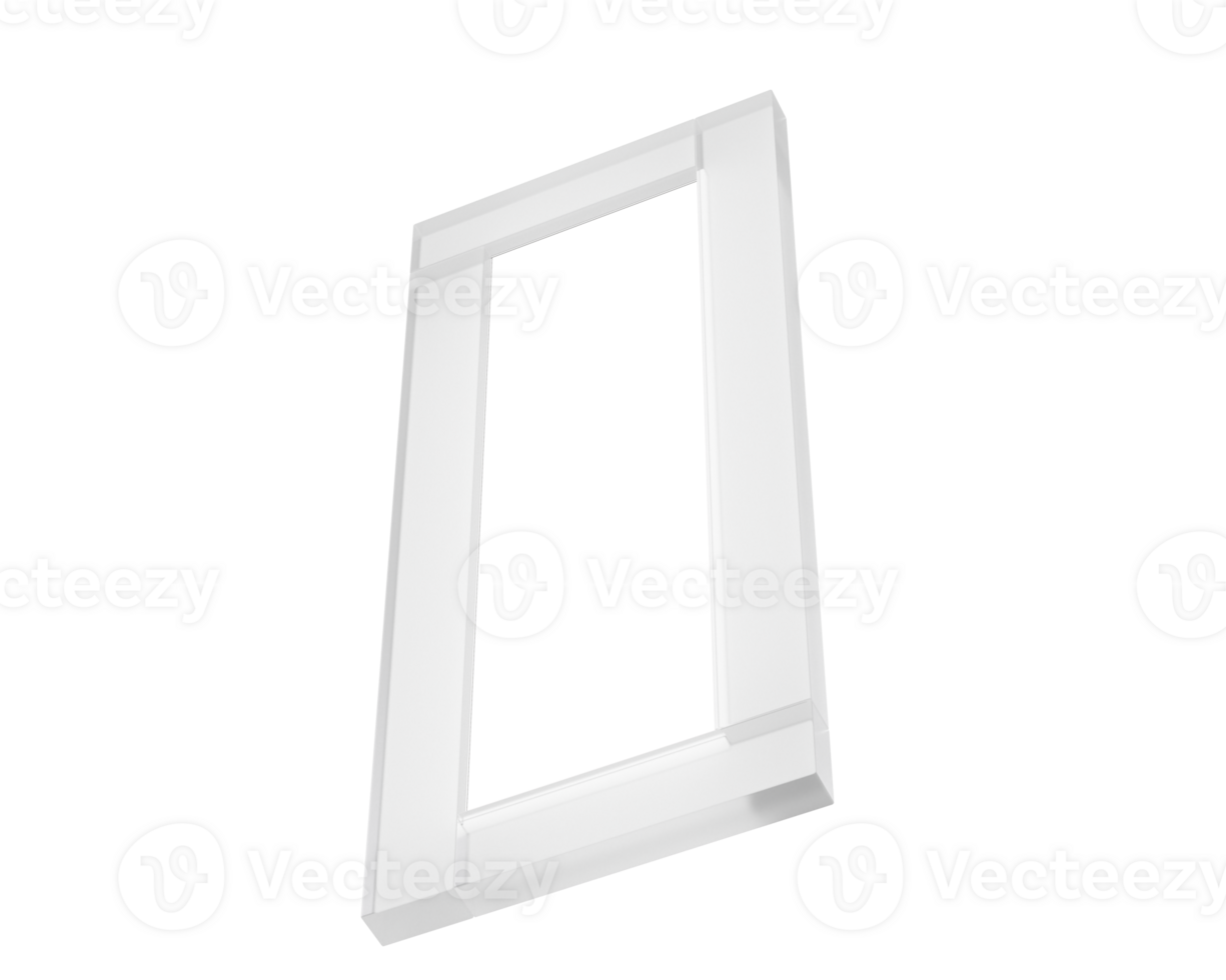 Frame isolated on background. 3d rendering - illustration png