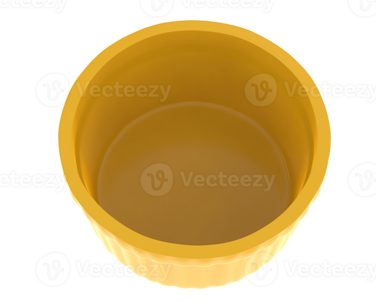 Ramekin isolated on background. 3d rendering - illustration png