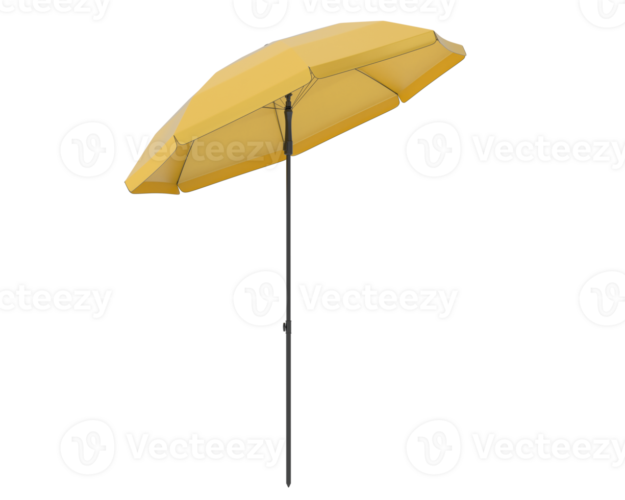 Beach umbrella isolated on background. 3d rendering - illustration png