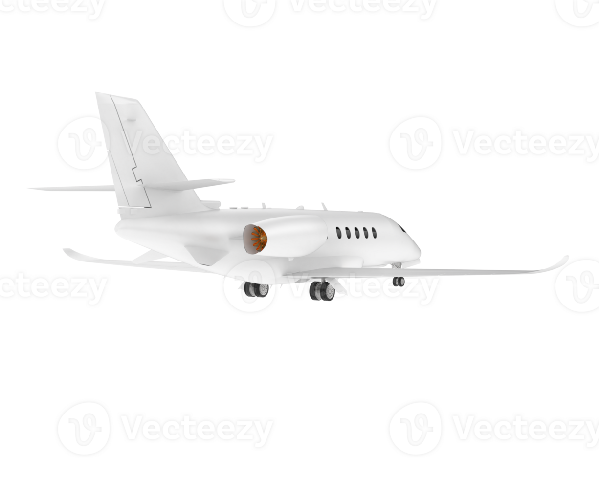 Private airplane isolated on background. 3d rendering - illustration png