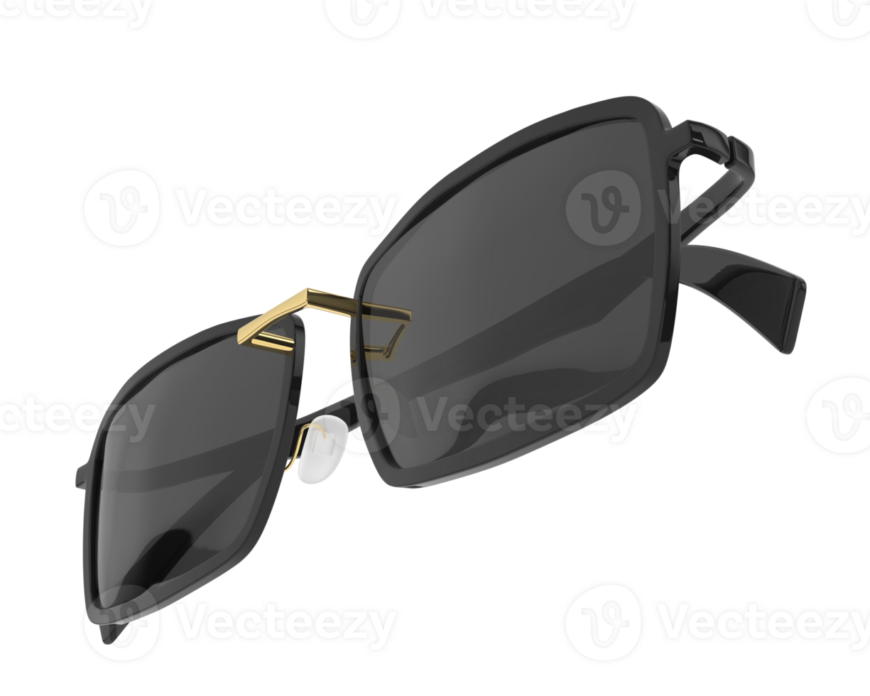 Sun glasses isolated on background. 3d rendering - illustration png