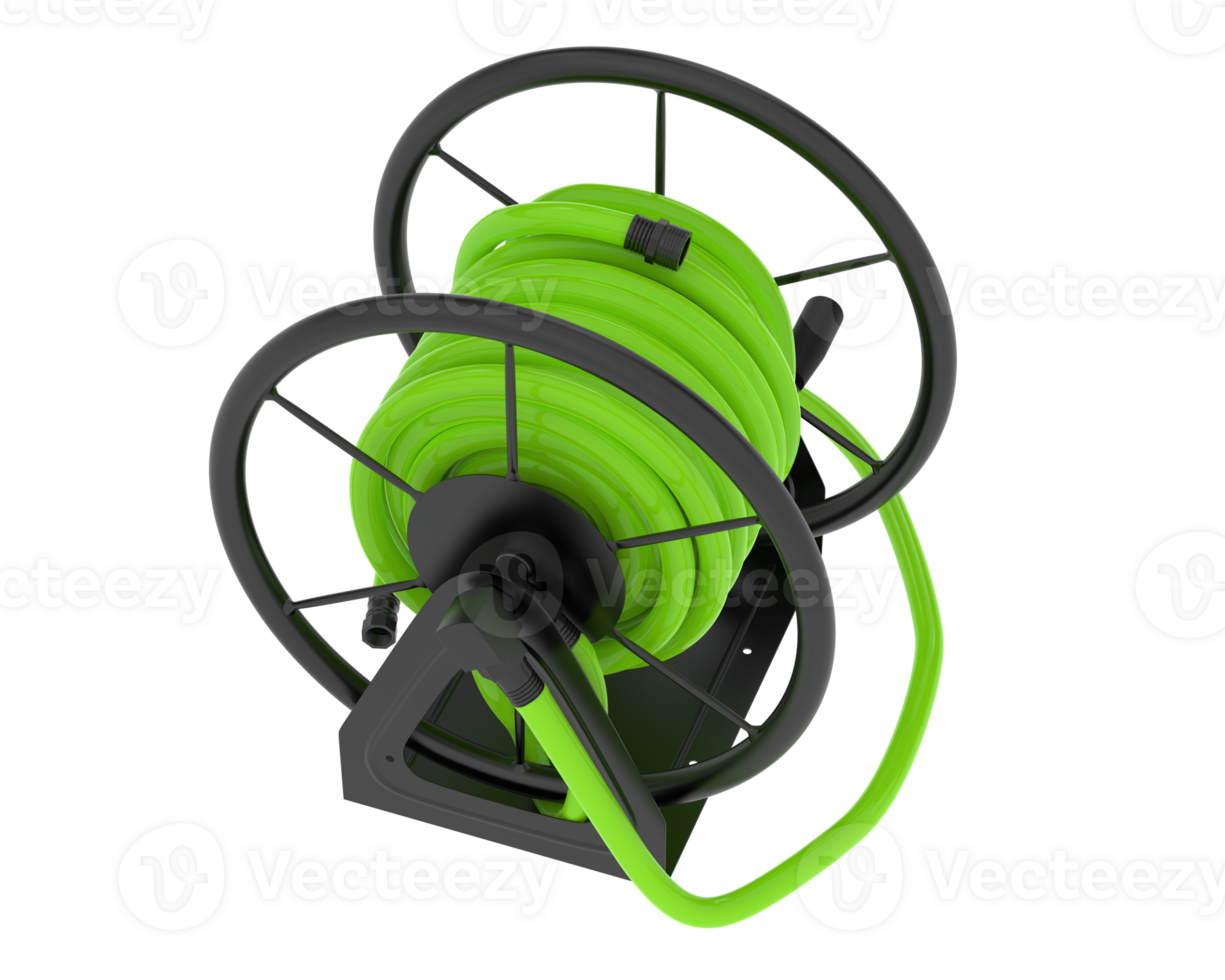 Garden hose isolated on background. 3d rendering - illustration png