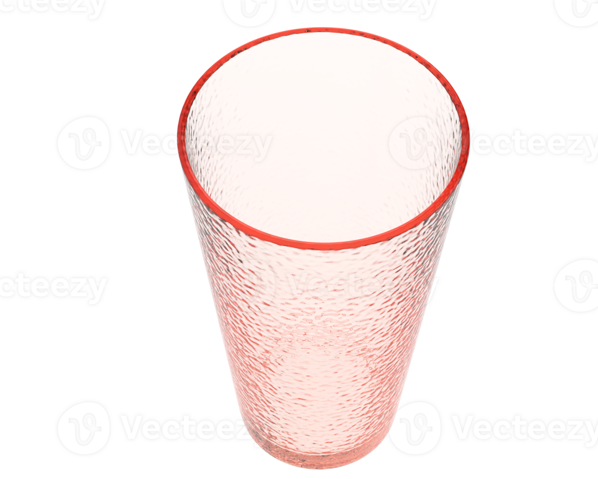 Pint glass isolated on background. 3d rendering - illustration png