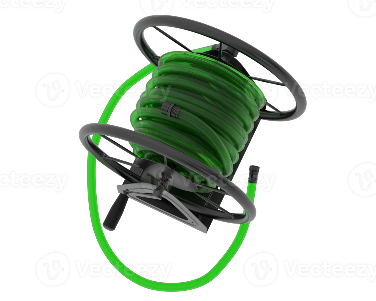 Garden hose isolated on background. 3d rendering - illustration png
