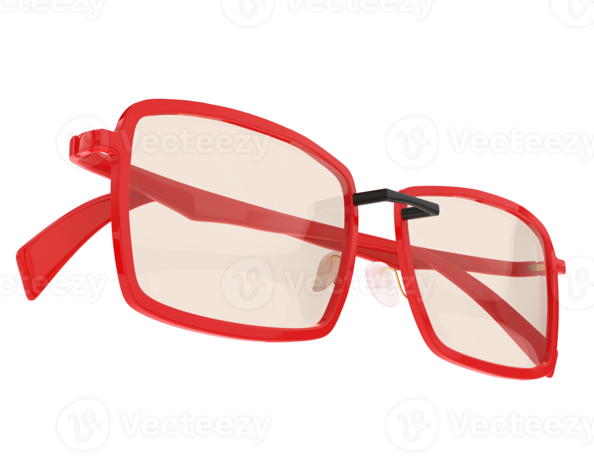 Sun glasses isolated on background. 3d rendering - illustration png