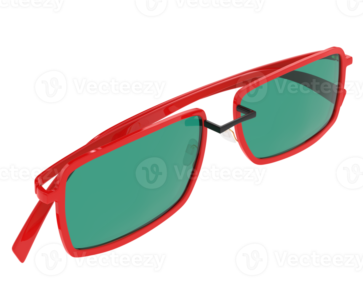 Sun glasses isolated on background. 3d rendering - illustration png